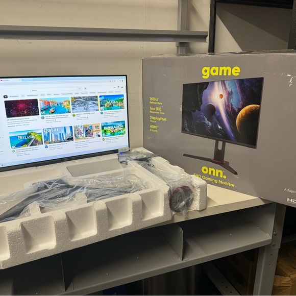 Onn. 24" FHD 1080p 165hz 1ms Gaming Monitor includes 6ft DP,HDMI Cable &… - Picture 2 of 11